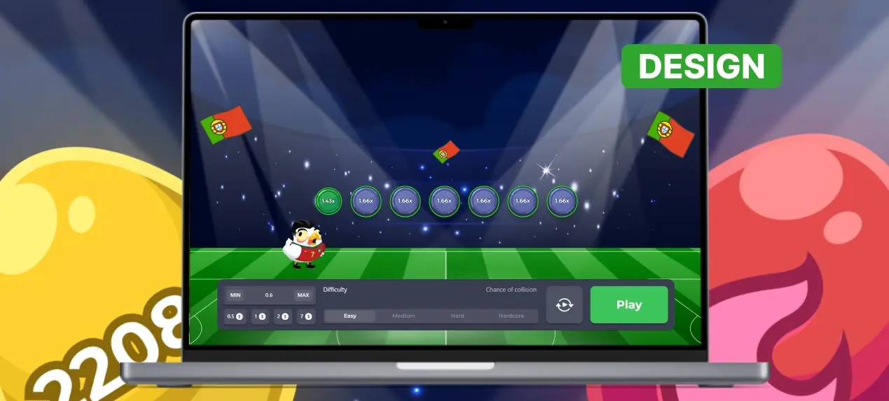 Diseño de Ronaldo Chicken Road.